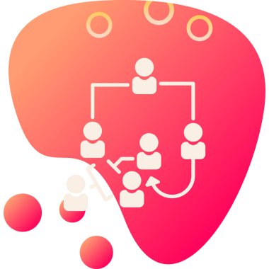 Sosyal ağ simgesi olan insanlar