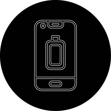 Akıllı telefon simgesinin vektör illüstrasyonu