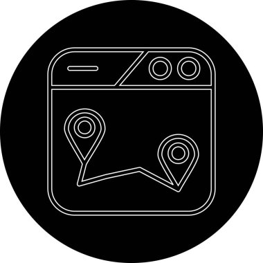 Harita işaretleyici vektör simgesi