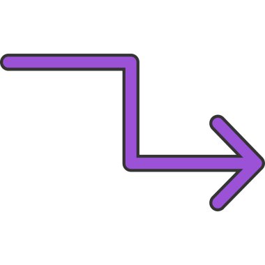 ok vektör simgesi modern illüstrasyon vektör tasarımı