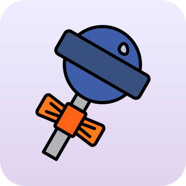 Çizgi film simgesi ögesinin vektör çizimi