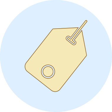 etiket simgesi vektör illüstrasyonu