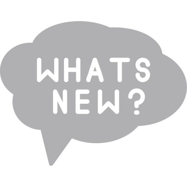 new yeni bir soru balonu vektör illüstrasyonudur