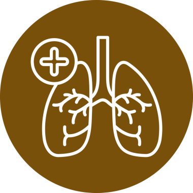 vektör ciğerleri simge illüstrasyonu