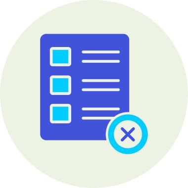 Yapılacaklar listesi web simgesi basit illüstrasyon