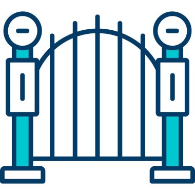 Hapishane. Web simgesi basit illüstrasyon