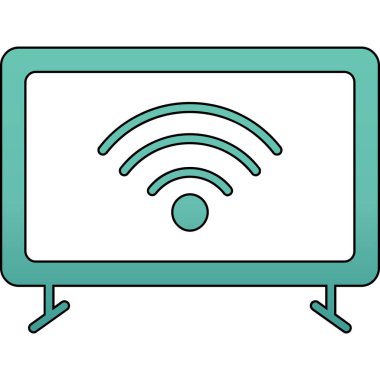 Wifi simgesi, vektör illüstrasyonu