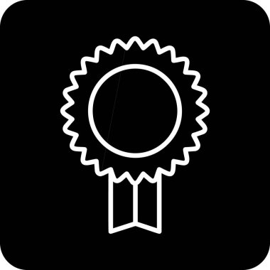 Madalya ikon vektör illüstrasyonu