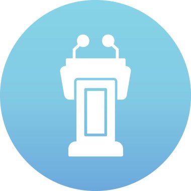 Tribün ikonu. vektör tasarımı