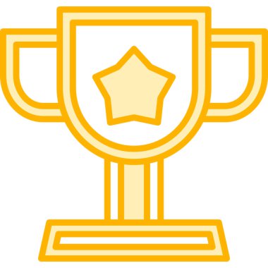 Ödül kupası ikonu vektör illüstrasyon tasarımı