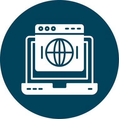 İnternet güvenliğinin web simgesi