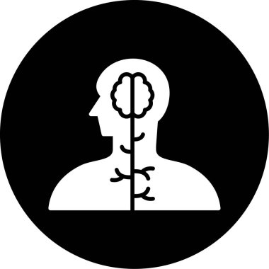 Beyin simgesi vektör trend biçimi izole arkaplan