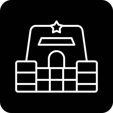 Bir yıldız simgesinin vektör illüstrasyonu