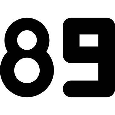 Numarası 818, simge, vektör illüstrasyonu