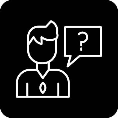 soru ve cevap vektör simgesi