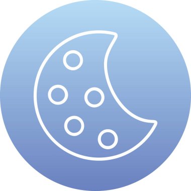 Ay. Web simgesi basit tasarım