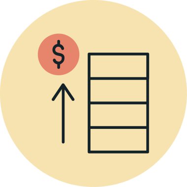 Dolar işareti. Basit tasarım