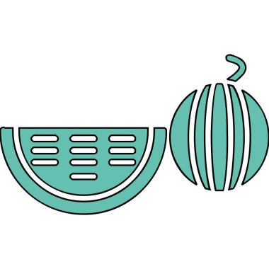 çizgi meyveli meyve vektör illüstrasyonu