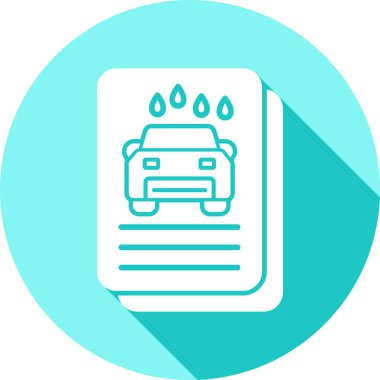 Araba simgesinin vektör illüstrasyonu