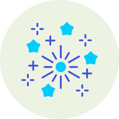 havai fişek vektör simgesi modern basit illüstrasyon