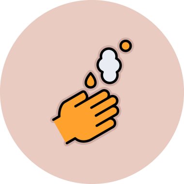 Bozuk para tutan bir elin vektör çizimi