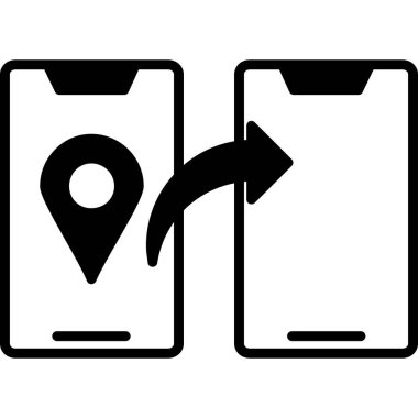 konum navigasyon pimi, vektör illüstrasyonu