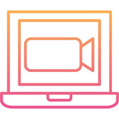 Bilgisayar. Web simgesi basit illüstrasyon