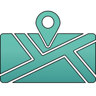 konum pin simgesi, vektör illüstrasyonu