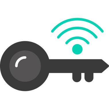 anahtar vektör düz simgesi