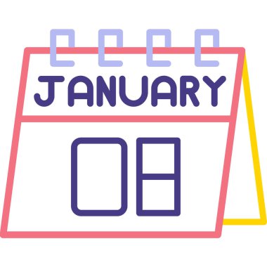 7 Şubat düz stil günlük takvim simgesi. Tarih, saat, ay. Şubat ayı takvimi.