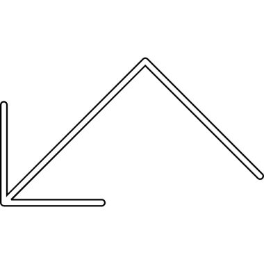 izole edilmiş ok simgesi. vektör çizimi tasarımı