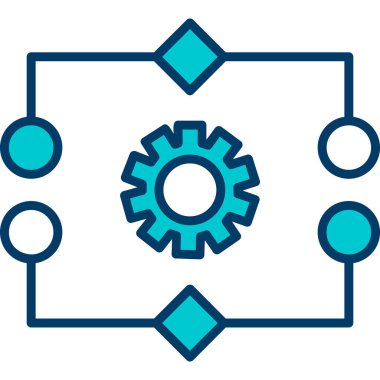 Modern simgenin vektör illüstrasyonu