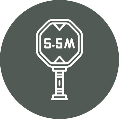 Yol işaretinin vektör illüstrasyonu