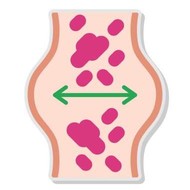 Kanser hücreleri ikon vektör çizimi