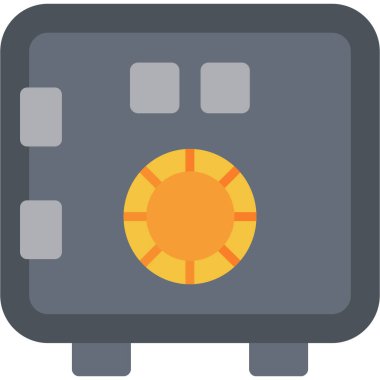 Güvenli güvenlik simgesi düz stil