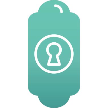 Kilit. Web simgesi vektör illüstrasyonu