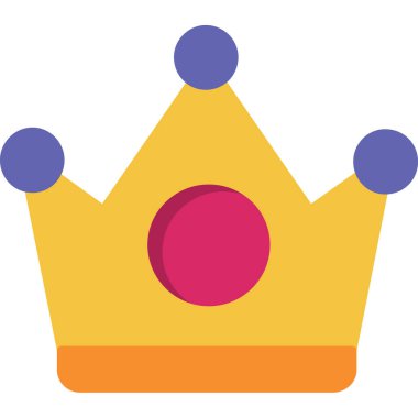 Web simgesi, vektör çizim taç