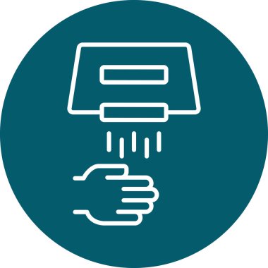 Bir kredi kartı simgesi ile el, vektör tasarımı