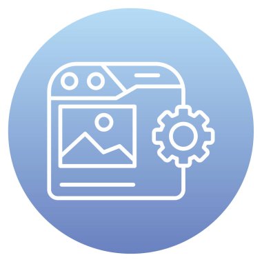 seo modern simgesinin vektör illüstrasyonu