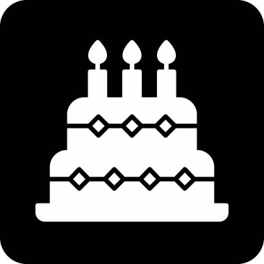 kek ikonu vektör illüstrasyonu