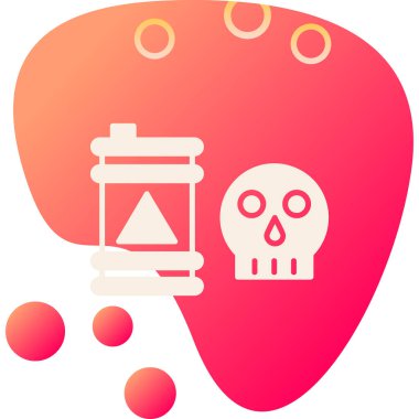 Beyni ve haçı olan bir kafatasının vektör çizimi