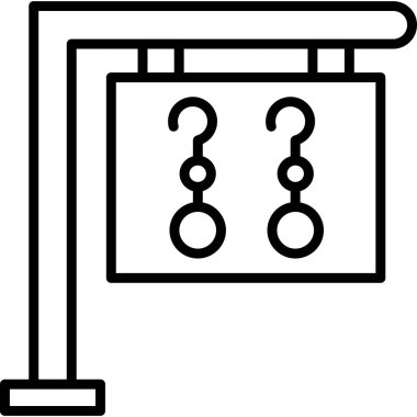 iş tahtası çizelgesi simgesi ana hat biçiminde