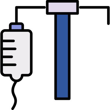 tıbbi ve sağlık çizgisi vektör simgesi.