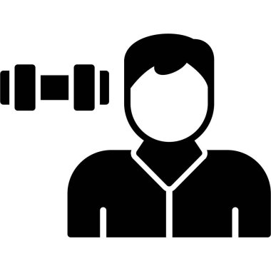 Spor takım elbiseli bir adamın vektör çizimi