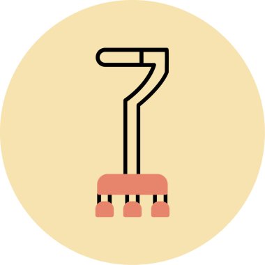 Ağ simgesi, basit merdivenin vektör çizimi