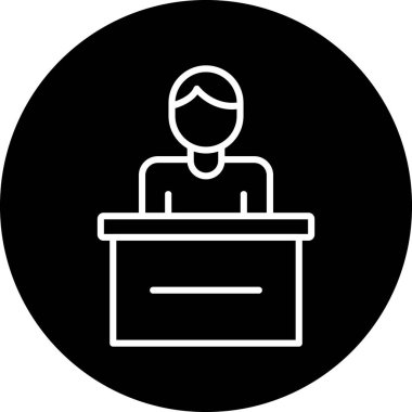 İş simgesinin vektör illüstrasyonu