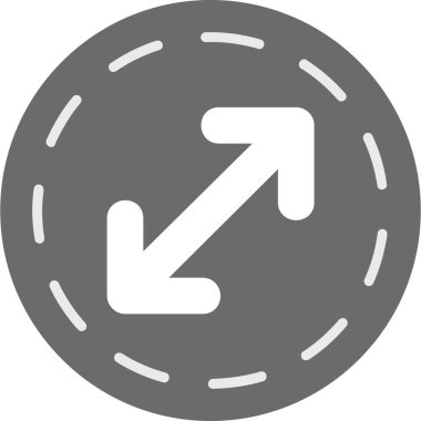 Bir ok simgesinin vektör illüstrasyonu