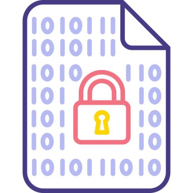 veri depolama. Web simgesi basit illüstrasyon