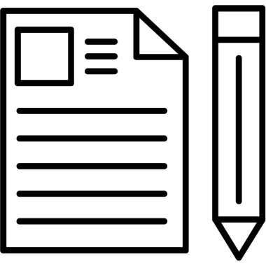 Belge. Web simgesi basit tasarım