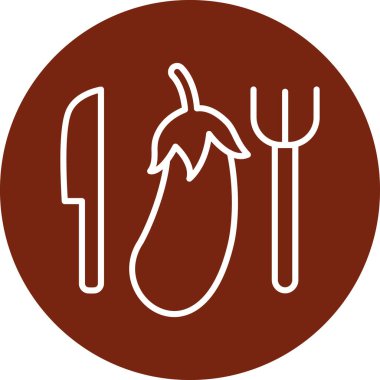 Bir besin simgesinin vektör illüstrasyonu